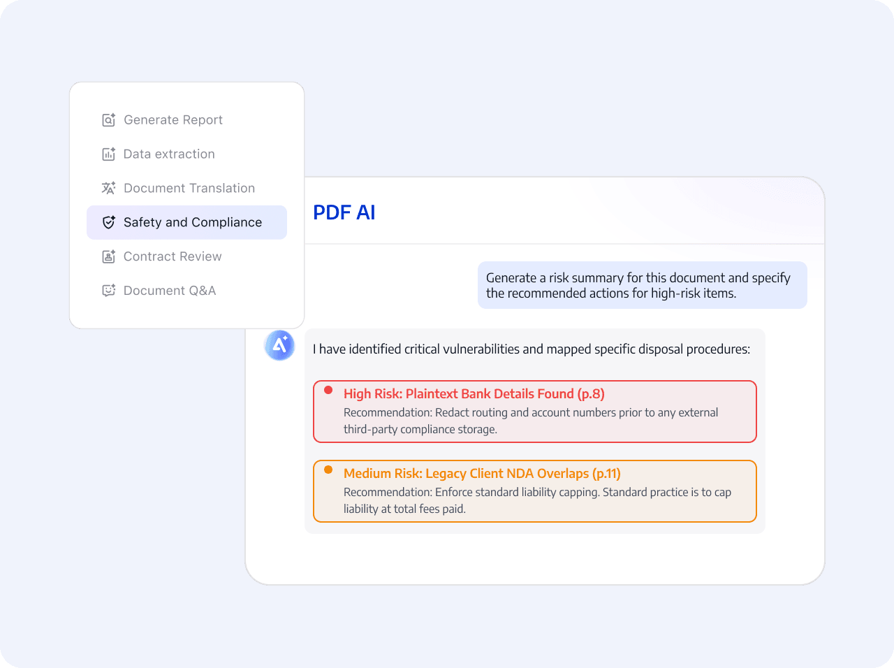 Suggested Actions for Review