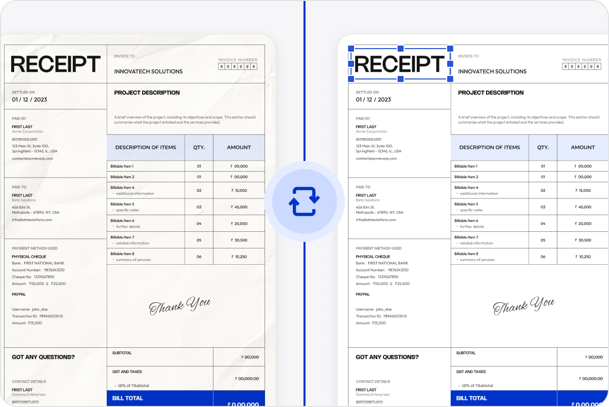 High-quality Conversion with 1:1 Layout Accuracy