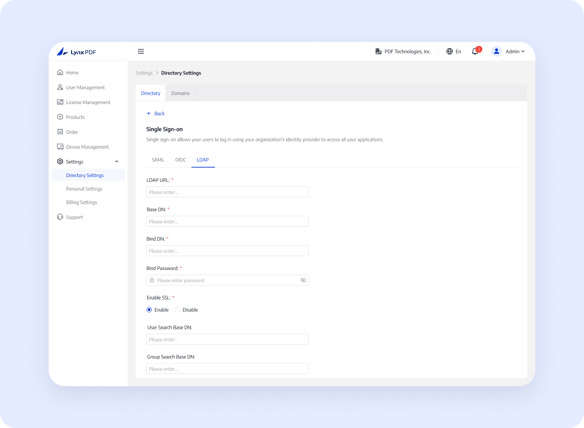 LDAP and LDAPS Options